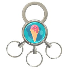 Vector Ice 3-ring Key Chain