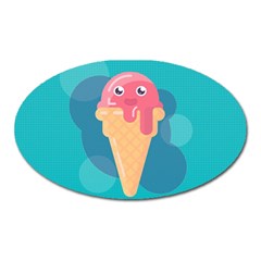 Vector Ice Oval Magnet by Bajindul