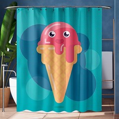 Vector Ice Shower Curtain 60  X 72  (medium) 