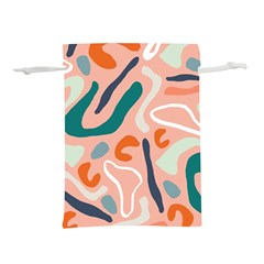 Organic Forms And Lines Seamless Pattern Lightweight Drawstring Pouch (s)