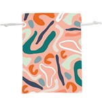 Organic Forms And Lines Seamless Pattern  Lightweight Drawstring Pouch (XL) Front