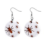 Insect Spider Wildlife Mini Button Earrings Front