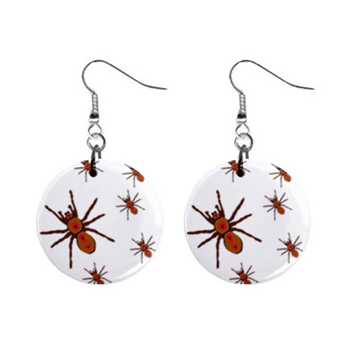 Insect Spider Wildlife Mini Button Earrings