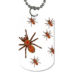 Insect Spider Wildlife Dog Tag (two Sides) by Mariart