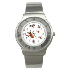 Insect Spider Wildlife Stainless Steel Watch by Mariart