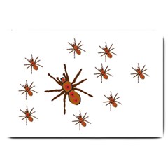 Insect Spider Wildlife Large Doormat  by Mariart