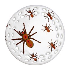 Insect Spider Wildlife Ornament (round Filigree)