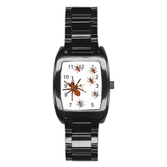 Insect Spider Wildlife Stainless Steel Barrel Watch