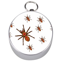 Insect Spider Wildlife Silver Compasses by Mariart