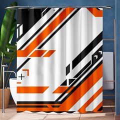 Abstract Art Pattern Shower Curtain 60  X 72  (medium)  by Vaneshart