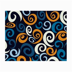 Colorful Curves Pattern Small Glasses Cloth by Vaneshart