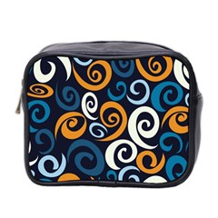 Colorful Curves Pattern Mini Toiletries Bag (two Sides) by Vaneshart