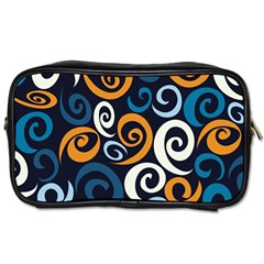 Colorful Curves Pattern Toiletries Bag (one Side) by Vaneshart