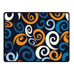 Colorful Curves Pattern Fleece Blanket (small) by Vaneshart