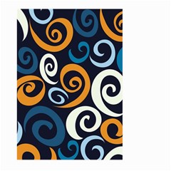 Colorful Curves Pattern Large Garden Flag (two Sides) by Vaneshart