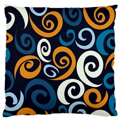 Colorful Curves Pattern Standard Flano Cushion Case (two Sides) by Vaneshart