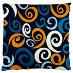 Colorful Curves Pattern Standard Flano Cushion Case (Two Sides) Front