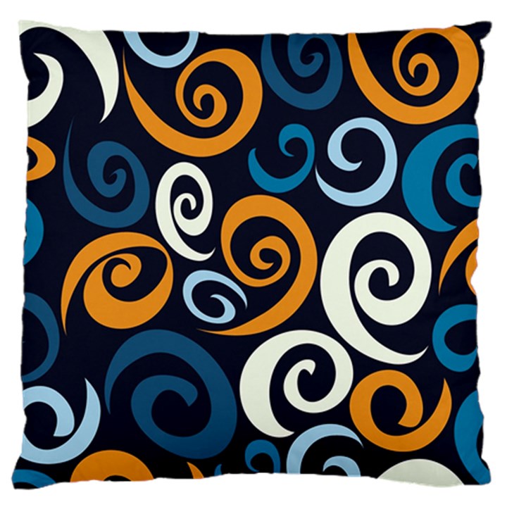 Colorful Curves Pattern Standard Flano Cushion Case (Two Sides)