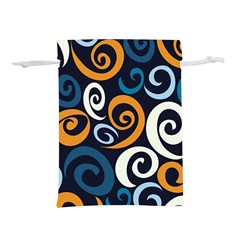 Colorful Curves Pattern Lightweight Drawstring Pouch (l)