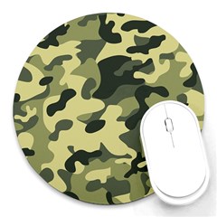 Army Camo Pattern Round Mousepads