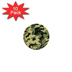 Army Camo Pattern 1  Mini Buttons (10 pack) 