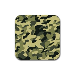 Army Camo Pattern Rubber Coaster (Square) 