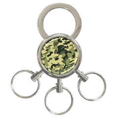 Army Camo Pattern 3-Ring Key Chain