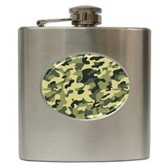 Army Camo Pattern Hip Flask (6 Oz) by Vaneshart