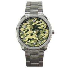 Army Camo Pattern Sport Metal Watch