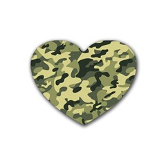 Army Camo Pattern Heart Coaster (4 pack) 