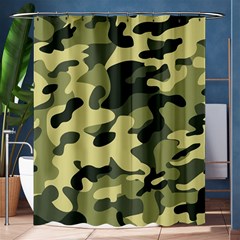 Army Camo Pattern Shower Curtain 60  x 72  (Medium) 