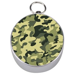 Army Camo Pattern Silver Compasses