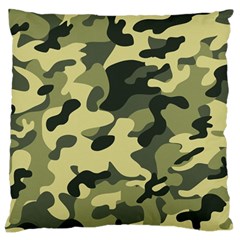 Army Camo Pattern Large Flano Cushion Case (One Side)