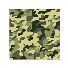 Army Camo Pattern Small Satin Scarf (square) by Vaneshart