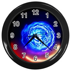 Light Circle Ball Sphere Organ Shape Physics Volgariver Ununseptium Z117 Unoptanium Island Wall Clock (black) by Vaneshart