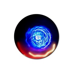 Light Circle Ball Sphere Organ Shape Physics Volgariver Ununseptium Z117 Unoptanium Island Rubber Round Coaster (4 Pack)  by Vaneshart