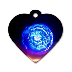 Light Circle Ball Sphere Organ Shape Physics Volgariver Ununseptium Z117 Unoptanium Island Dog Tag Heart (one Side) by Vaneshart