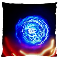 Light Circle Ball Sphere Organ Shape Physics Volgariver Ununseptium Z117 Unoptanium Island Large Cushion Case (one Side) by Vaneshart