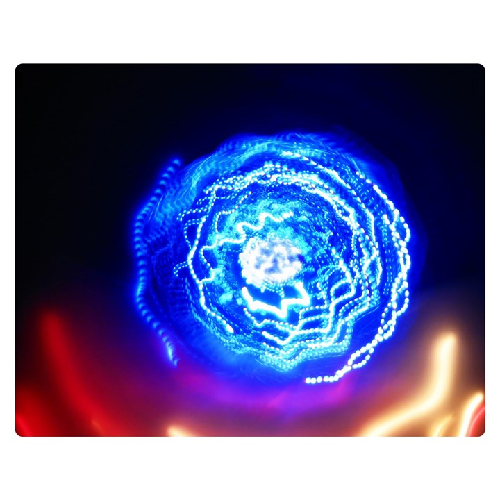 Light Circle Ball Sphere Organ Shape Physics Volgariver Ununseptium Z117 Unoptanium Island Double Sided Flano Blanket (Medium) 