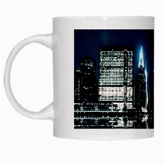 Night City Landscape White Mugs by Vaneshart