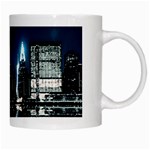 Night City Landscape White Mugs Right