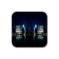 Night City Landscape Rubber Coaster (square)  by Vaneshart