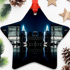 Night City Landscape Star Ornament (two Sides) by Vaneshart