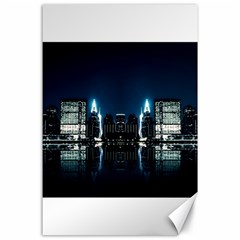 Night City Landscape Canvas 24  X 36  by Vaneshart