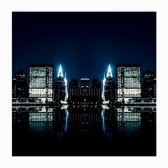 Night City Landscape Medium Glasses Cloth by Vaneshart