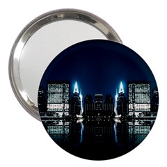 Night City Landscape 3  Handbag Mirrors by Vaneshart