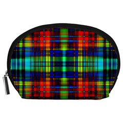 Plaid 6 Accessory Pouch (large) by ArtworkByPatrick