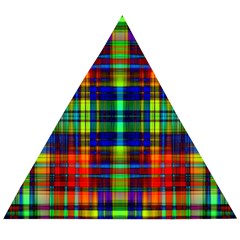 Plaid 6 Wooden Puzzle Triangle