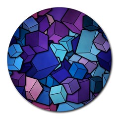 Geometric Pattern Round Mousepads