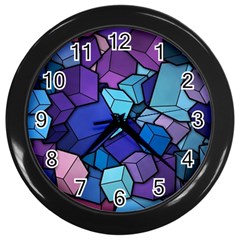 Geometric Pattern Wall Clock (black) by Vaneshart